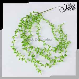 DAUN RAMBAT JUNTAI MELINJO ARTIFICIAL POT BUNGA PREMIUM DENGAN DAUN SUKULEN KUACI GANTUNG JUNTAI AIR MATA KEKASIH STRING OF PEARL TEAR OF LOVE BERCABANG PALSU SINTETIS TANAMAN BUATAN UNTUK HIASAN INDOOR DEKORASI PESTA DIY POJOK RUANGAN DINDING RUMAH