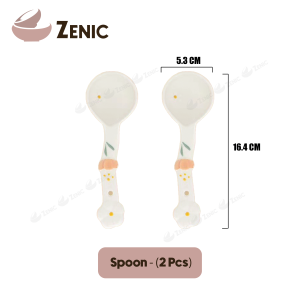 Zenic Ceramic Plate With Daisy Relief & Lace Edge Design French Style Dessert/Salad Plate