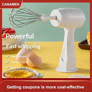 【CANAMEK】 Tiếng ồn-miễn phí điện Whisk không dây sạc điện tay Mixer cho Baking nấu ăn Bảng điều chỉnh tốc độ cho whisking cho nhà bếp