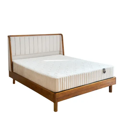 Arturo - Gingko Solid Teak Wood Bedframe (KS/ QS)