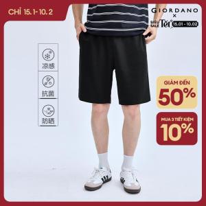 Giordano quần đùi nam thoáng mát cộng nghệ mới kháng khuẩn cạp co giãn dệt kim Free Shipping 01103497
