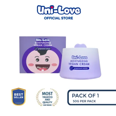 Uni-Love Moisturizing Vegan Cream (Grapeseed Extract) 50g Pack of 1