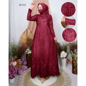 Maxi Namira Busui Sleting Depan Gamis Pesta Seragam Kondangan Muslim Murah