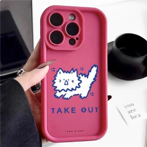 Phone Case  Funny cat For iphone 11 12 13 14 15 Pro Max Casing silicone xr xs Max 7 8 Plus 11Pro 13Plus