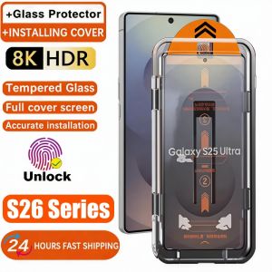 9H Tempered Glass for Samsung Galaxy S26 Ultra S26 + Plus S26 5G Full Glue Screen Protector HD Clear Privacy Easy Paste Glass Film For Samsung Galaxy S26 S25 S24 Ultra