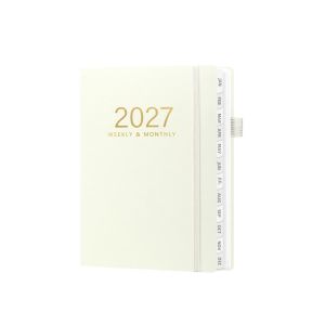 GOFIDIN A5 Sổ Lịch Năm 2027 Lời Nhắc Nhở Từ Người Lập Kế Hoạch PU có vân Sổ Kế Hoạch Hàng Ngày Di động Danh sách việc cần làm Sổ Lịch Sự Vật tư văn phòng