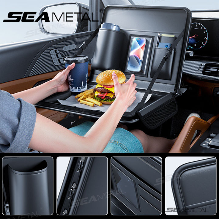 Car Laptop Holder Leather Car Seat Back Hanging Notebook Table Portable ...