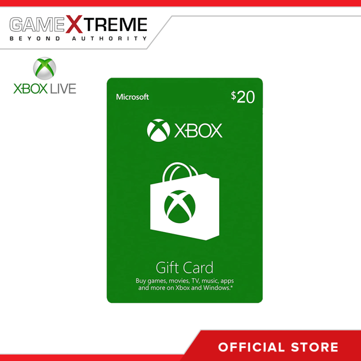 Xbox Live Digital Gift Code 20$ Lazada PH