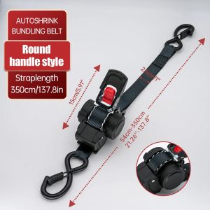Retractable Ratchet Tie Down Straps Heavy Duty Cargo Lashing Belts for Truck Trailer Motorcycle Luggage Securing with Soft Loops