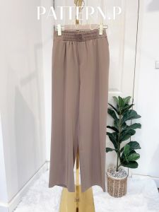 PATTERN.P BTL019 : Easy Day Pant  กางเกงขายาวทรงกระบอกงานสม็อคเอวสวยสไตล์มินิมอล
