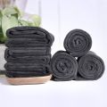 Black Towel Microfiber Fabric 40cmx80cm / 35cmx75cm for Salon Bath Use Hair Dryer Water Absorb Towel S5549. 