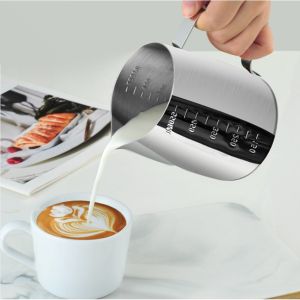 350ml 304 Stainless Steel Milk Froth Jug Pulling Cup Coffee Latte Pot Jug Maker For Espresso Machine or Barista