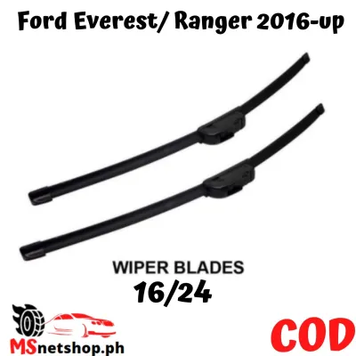 24”/16” Ford Everest/ Ranger 2016-up Car Wiper Pair of Wipers Blades Frameless Banana Type