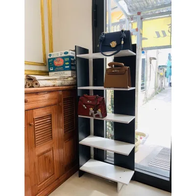 Kệ góc tường 5 tầng hiện đại chất gỗ MD