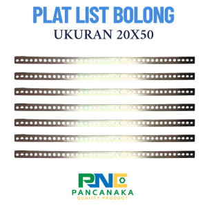 PLAT LIST BOLONG 20X50 - 1 PCS