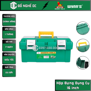 Hộp Đựng Dụng Cụ Thùng Đựng Đồ Nghề Hộp Đựng Công Cụ Đa Năng 16 inch W430 Wynns Nhựa ABS thùng đựng dụng cụ thùng đựng đồ nghề cơ khí