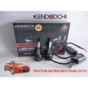 🔥READY STOCK🔥KENDODCHI 2Pcs H3 LED Car Headlight FOR PROTON SATRIA NEO(2006-2013) product by Malaysia