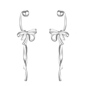 Thanh lịch nút thắt hình bướm Bông tai trang sức phong cách tai xuyên tai mặt dây chuyền dễ thương những chiếc Khuyên tai phụ kiện