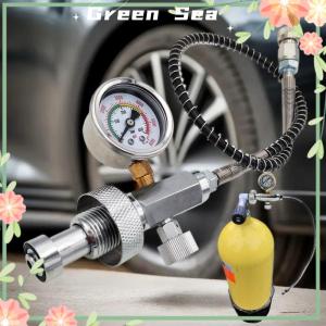 Green sea lazlook 1ชิ้นอากาศดำน้ำ DIN G5 8เชื่อมต่อสถานีเติมอะแดปเตอร์ชาร์จวาล์ว hPa 6000psi 400bar สแตนเลสกับ50เซนติเมตร