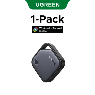 UGREEN Rechargeable Smart Tracker Finder Google Certified for Android System Work with Android Find HUB Anti-Loss Device for Car Keys Wallets USB-C Charging Port