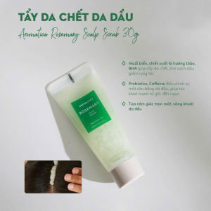 Muối Tẩy Tế Bào Chết Da Đầu Aromatica Từ Hương Thảo 165g Rosemary Scalp Scrub Mã 185