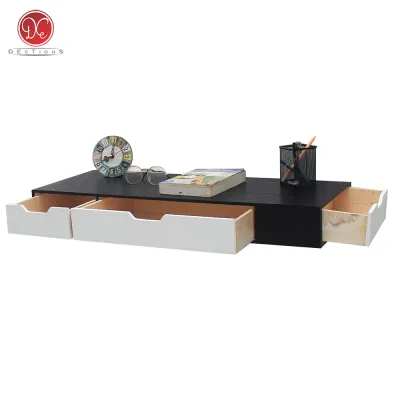 Meja Rias Kamar Tidur 3 Slot Laci Depan Samping 80x30cm Tempel Dinding Gantung Minimalis Estetik