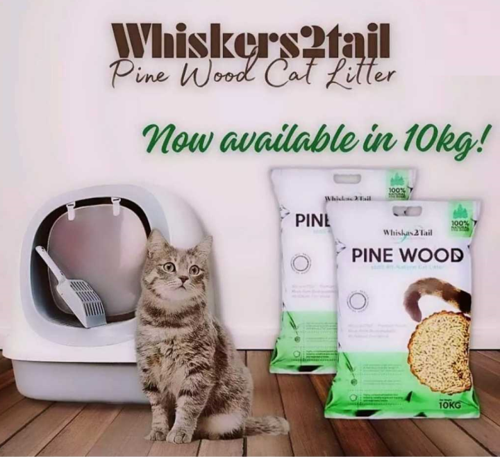 Whiskers2Tail Pine Wood Cat Litter 10kg Lazada Singapore