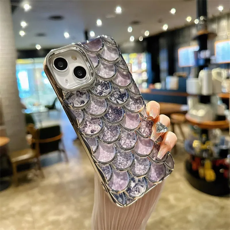 FZT Luxury Glitter Mermaid Phone Cases For iPhone 11 12 13 14 15