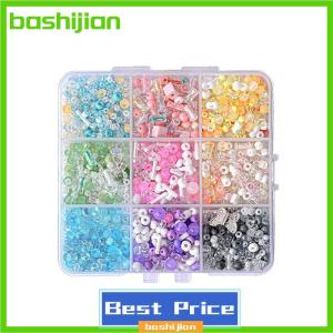 bashijian 12 24 Grids Super Mixed Color Rice Beads Set Loose Beads Handmade DIY Bracelet Necklace Beaded Material Jewelry Accessories