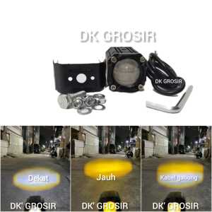 Lampu tembak LED Laser bentuk kotak mini kotak waterproof High Low