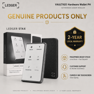 Ledger Stax Graphite Crypto Hardware Wallet | Authorized Ledger Reseller | 3.7-Inch Curved E Ink Touchscreen | Bluetooth NFC USB-C Qi Charging | PH Ready Stock