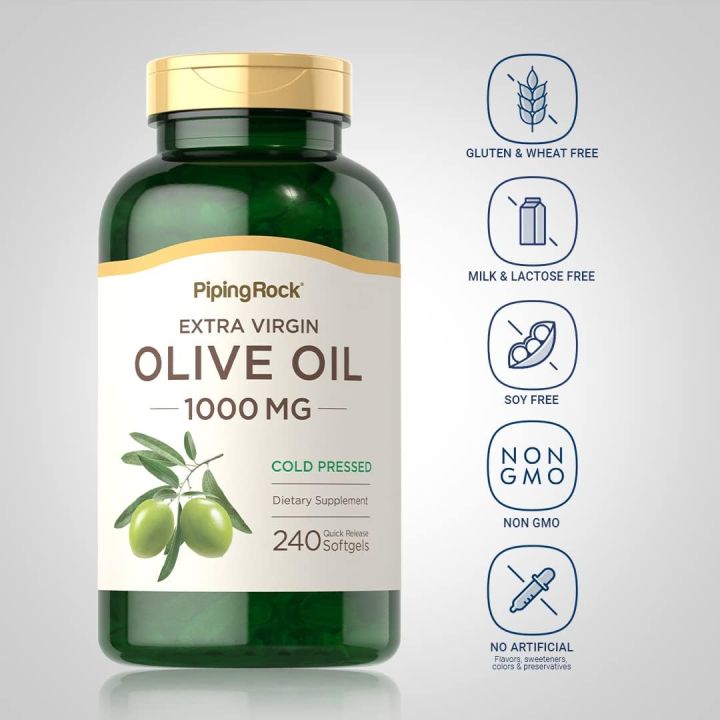 Virgin Olive Oil Supplement Virgin Olive Oil 1000mg Capsules By ECOVITS - Heart Health & Antioxidant Support, 100% Pure Olive Oil Gundry Olive Oil Virgin Olive Oil Supplement Virgin Olive Oil 1000mg Capsules By ECOVITS - Heart Health & Antioxidant Support, 100% Pure Olive Oil Gundry Olive Oil