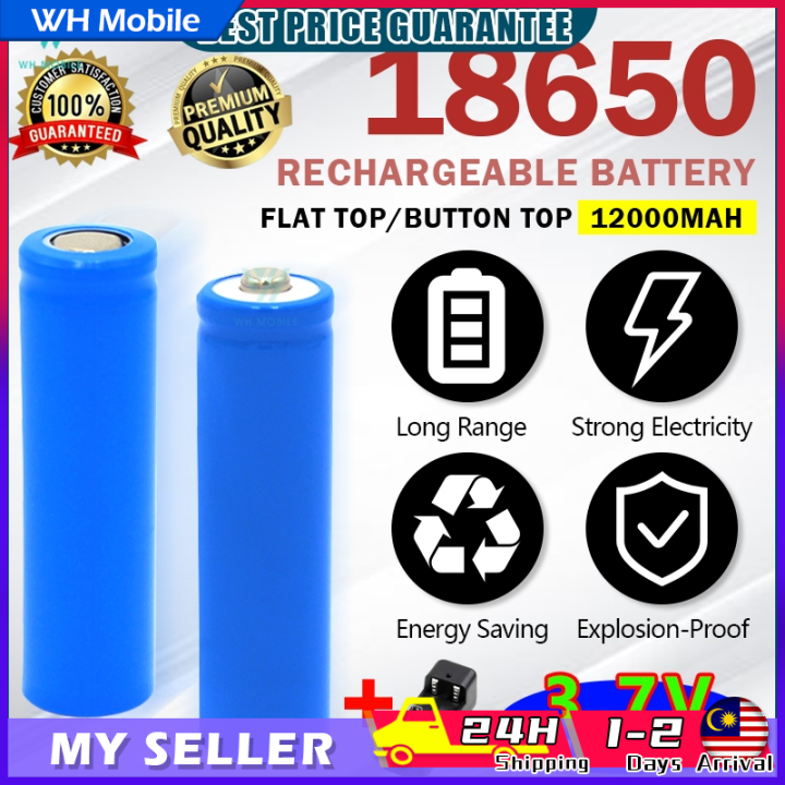 18650 Battery 3 7v Bateri Boleh Cas Semula Rechargeable 18650 Lithium