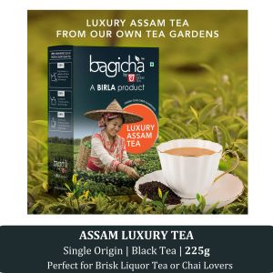 Bagicha Assam Luxury CTC Black Tea 225g | Pure Indian Loose Leaf Tea | Tea Boutique | Perfect for Brisk Liquor Tea or Chai Lovers