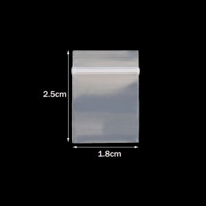 100pcs Mini Plastic Storage Bags Resealable Self Sealing Zipper Clear Plastic Pouch For Small Business Jewelry Storage Packaging