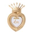 AESTHETIC - VINTAGE GOLD FRAME HEART FOTO CROWN 02. 