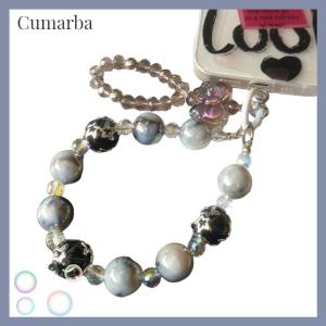 [Cumarba] Bowknot Mobile Phone Lanyard Wrist Strap For Women Hand-held Chain Short Anti-lost Cellphone Case Key Pendant Phone Charm Strap