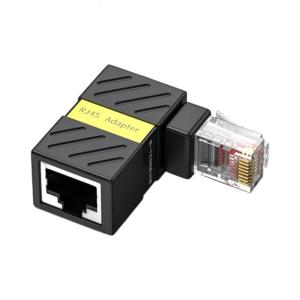 High Speed RJ45 Couplers RJ45 Ethernet Adapters Right Angled Design Cat6 Compatible Networking Cable Connectors