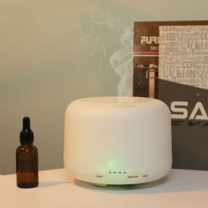 Remote Control Air Humidifier Ultrasonic Silent Aromatherapy Essential Oil Diffuser Fragrance for Home Room 500ML with LED Light