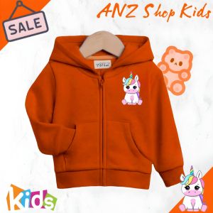 jaket anak perempuan model zipper terbaru unicorn umur 2-11 tahun/sweater hoodie anak cewek