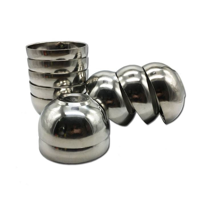 Bộ 10 chén trơn inox 2 lớp chống nóng- bộ 10 chén inox - chén | Lazada.vn