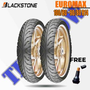 Paket Ban Motor Matic BLACKSTONE EUROMAX 90/80 - 100/80 Ring 14 Tubeless