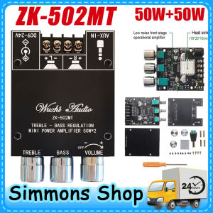 (Dikirim Dari Jakarta) ZK-502MT TPA3116 Bluetooth Amplifier Class D 2x50W 2.0 Stereo Bluetooth Audio Digital HIFI Power Amplifier