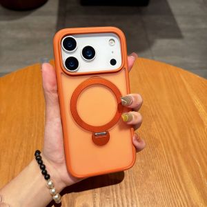 for iPhone 17 Pro Max Case with 360 Spin Metal StandCompatible with MagsafeSlim Translucent Frosted Hard Shookproof Kickstand Case for iPhone 17 Air 16 Pro Max 15 Plus 14 Pro 13 12