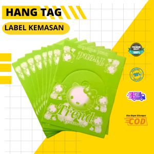 100 Set Plastik Opp Kaos Kaki dan Label Aksesoris Ukuran 11x25