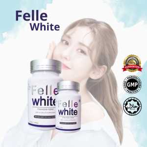 FelleWhite 10x EFFECTIVENESS Whitening Supplement Pemutih Seluruh Badan Collagen Supplement Vitamin C Glow Skin Whitening GLutathione 5 Capsule FW 美白