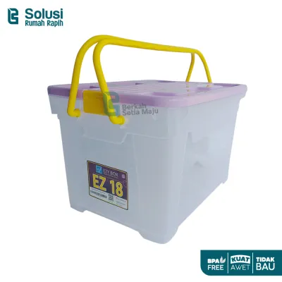 SHINPO / EZY CONTAINER BOX CB 18 LITER PLASTIK KOTAK WADAH PENYIMPANAN SERBAGUNA VARIAN SIZE / WARNA [COD]
