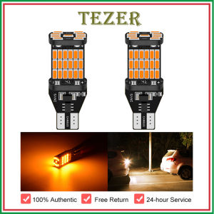 TEZER 2 Pcs T15 W16W LED 921 912 Super Bright 45 SMD 4014 LED Canbus Car Backup Stop Lights Brake Bulb White 12-24V