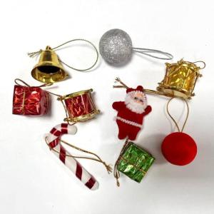 1 pack Christmas tree Decoration Gift Christmas ball clock Santa Bow Xmas Tree Pendant for 2024 Home  Party Decoration