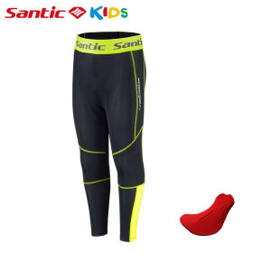 Santic Trẻ em đi xe đạp quần chống sốc 4D đệm bé gái đào tạo thở thể thao cân bằng xe đạp quần lót